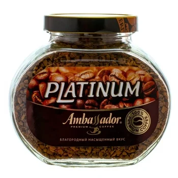 Кофе растворимый Ambassador Platinum 95г, стекло