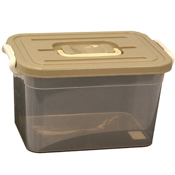Ящик для хранения с крышкой Полимербыт пластиковый, 310х200х180мм, 6.5л