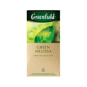 Чай Greenfield Green Melissa (Грин Мелисса), зеленый, 25 пакетиков