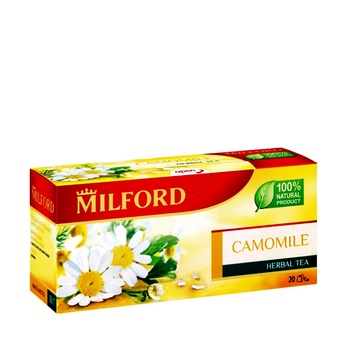 Чай Milford Camomile, травяной, 20 пакетиков