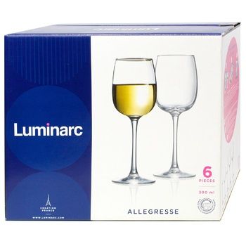 Бокал для вина Luminarc Allegresse 300мл, 6шт/уп