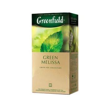 Чай Greenfield Green Melissa (Грин Мелисса), зеленый, 25 пакетиков