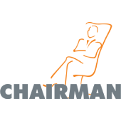 Кресло геймера Chairman Game 26 экокожа/ткань, черно-голубая, крестовина пластик