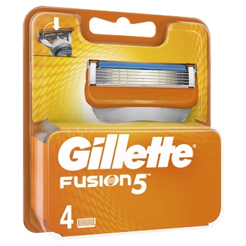 Кассеты для бритвенного станка Gillette Fusion, 4шт